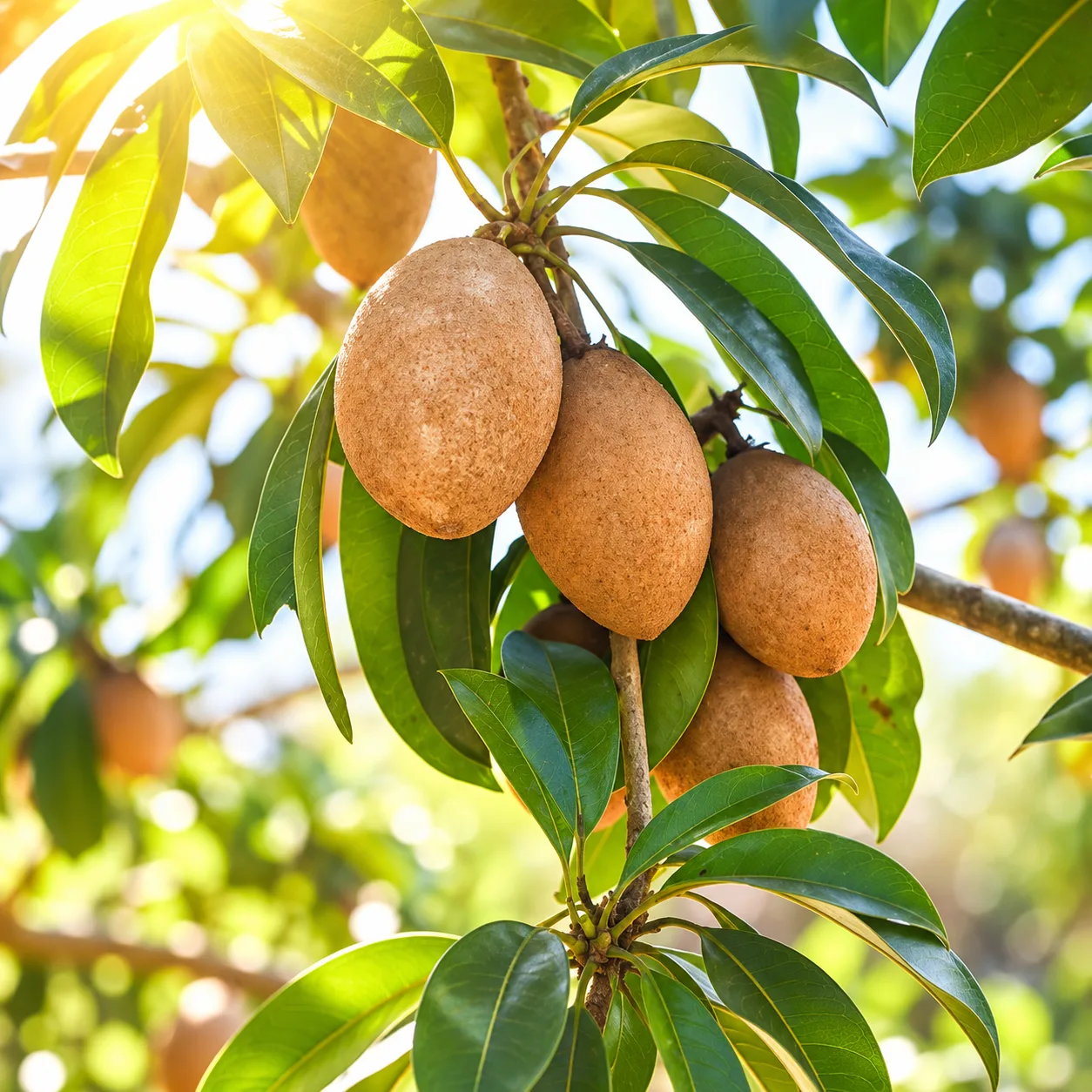 Chiku Live Plant (Sapodilla) – Manilkara zapota Sweet Fruit Plant for Home Garden, Farm & Orchard