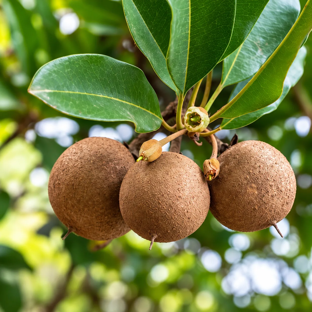 Chiku Live Plant (Sapodilla) – Manilkara zapota Sweet Fruit Plant for Home Garden, Farm & Orchard