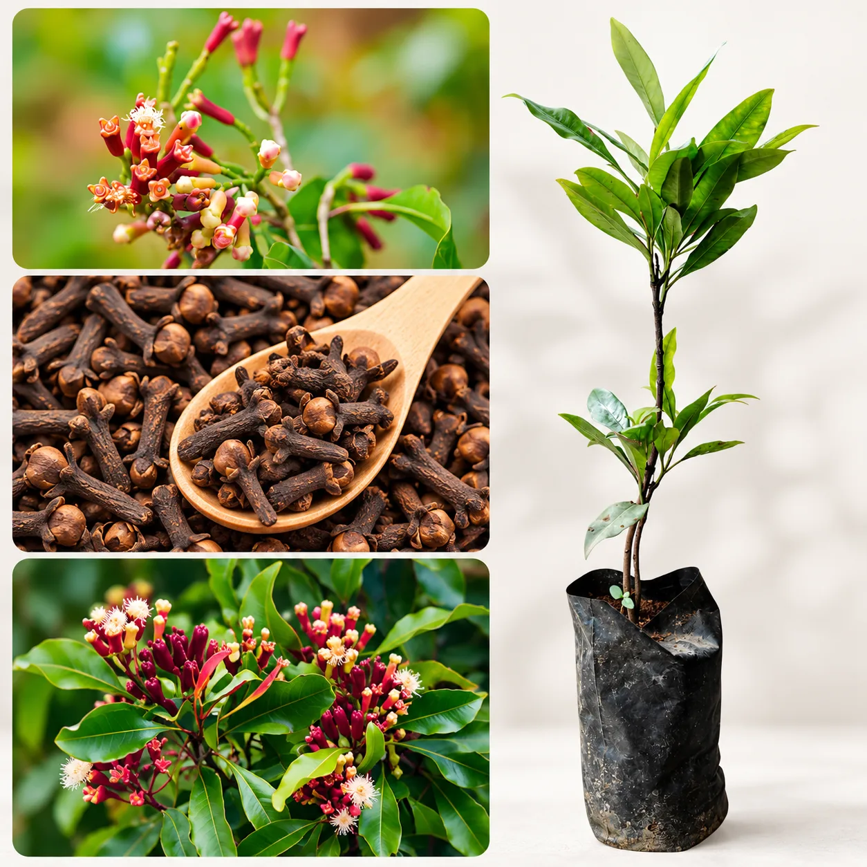Clove Live Plant (Laung) – Syzygium aromaticum Aromatic Spice Tree for Home Garden & Tropical Climate