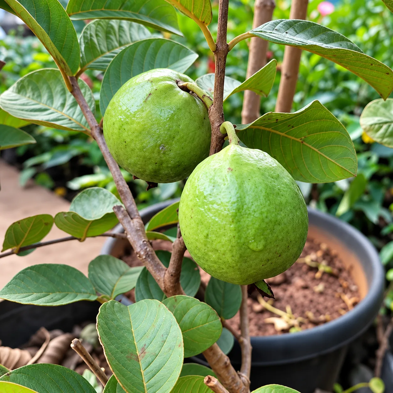 Red Diamond Guava Live Plant (Grafted) – Psidium guajava Red Flesh Fruit Plant for Home Garden & Orchard